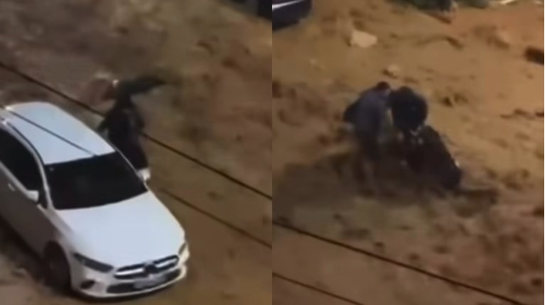 Άνω-Γλυφάδα:-Σοκ!-Η-στιγμή-που-γυναίκα-παρασύρεται-από-τα-νερά-και-σώζεται-σπό-περαστικούς-(Βίντεο)